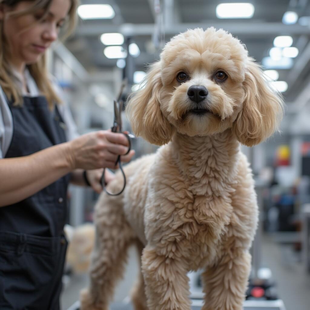 Cắt tỉa lông cho chó Poodle tạo kiểu dáng đẹp