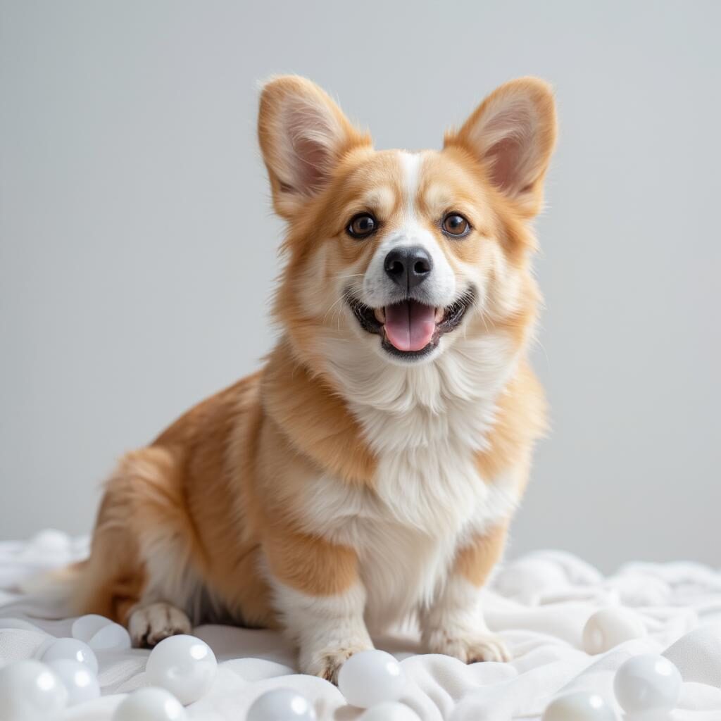 Chó Corgi được tỉa lông gọn gàng