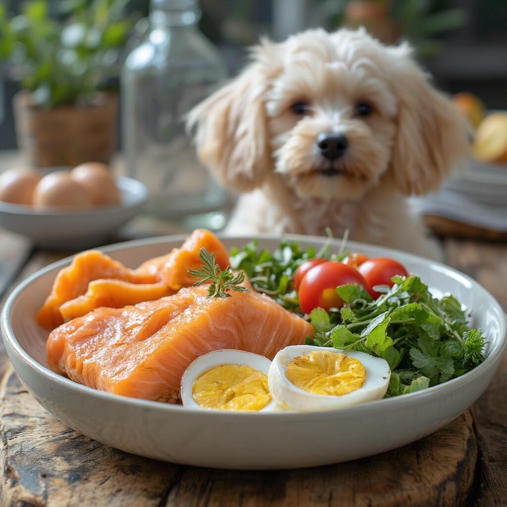 Dinh dưỡng cho bộ lông chó Poodle khỏe mạnh