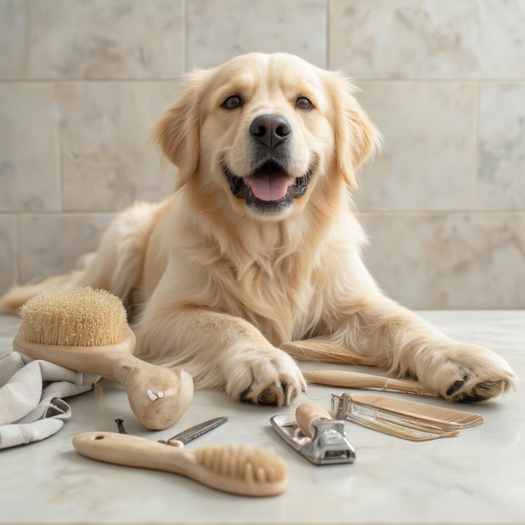 Dụng cụ chải lông cho chó Golden