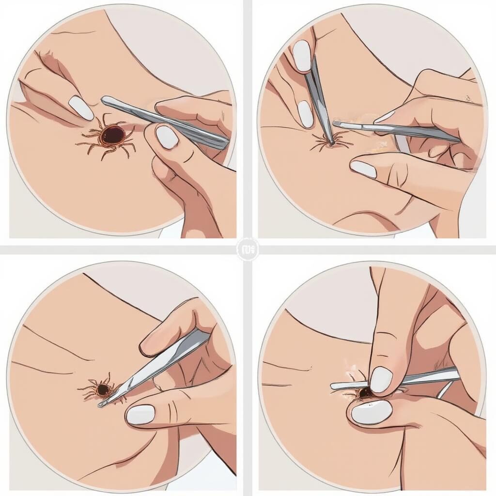 Gắp ve chó đúng cách