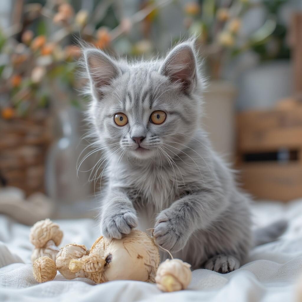 Mèo Chartreux con đáng yêu