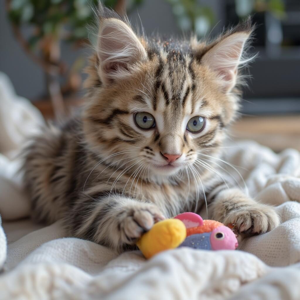 Mèo Maine Coon con đáng yêu