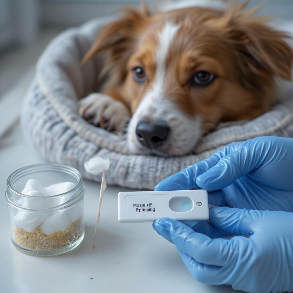 Cách test nhanh Parvo ở chó tại nhà