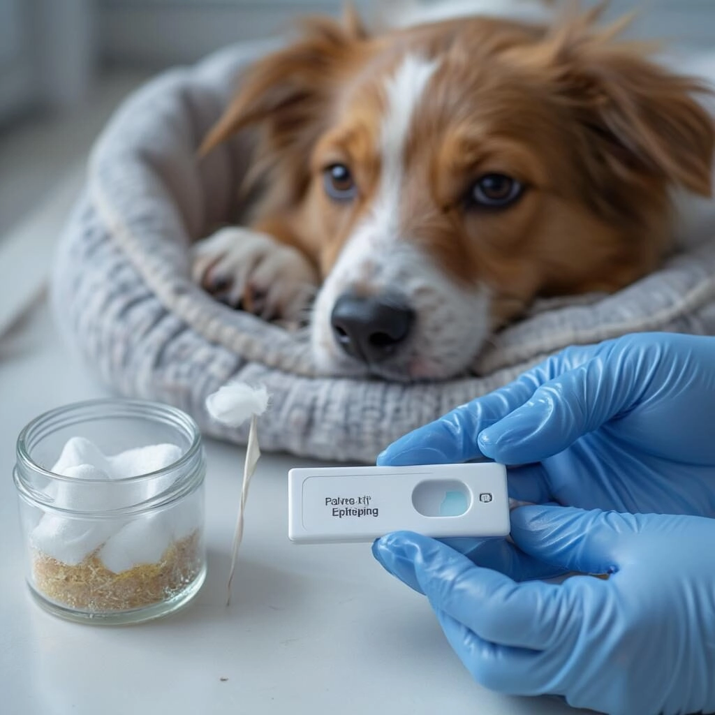 Cách test nhanh Parvo ở chó tại nhà
